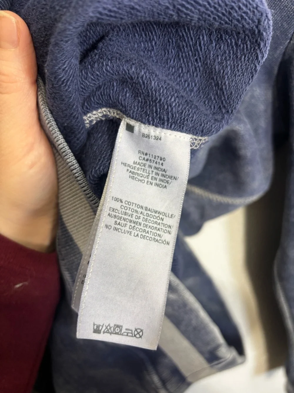 True Religion Crewneck Sweatshirt Stonewash Blue